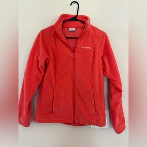 Columbia Women's Bright Red Full-Zip Fleece Jacket